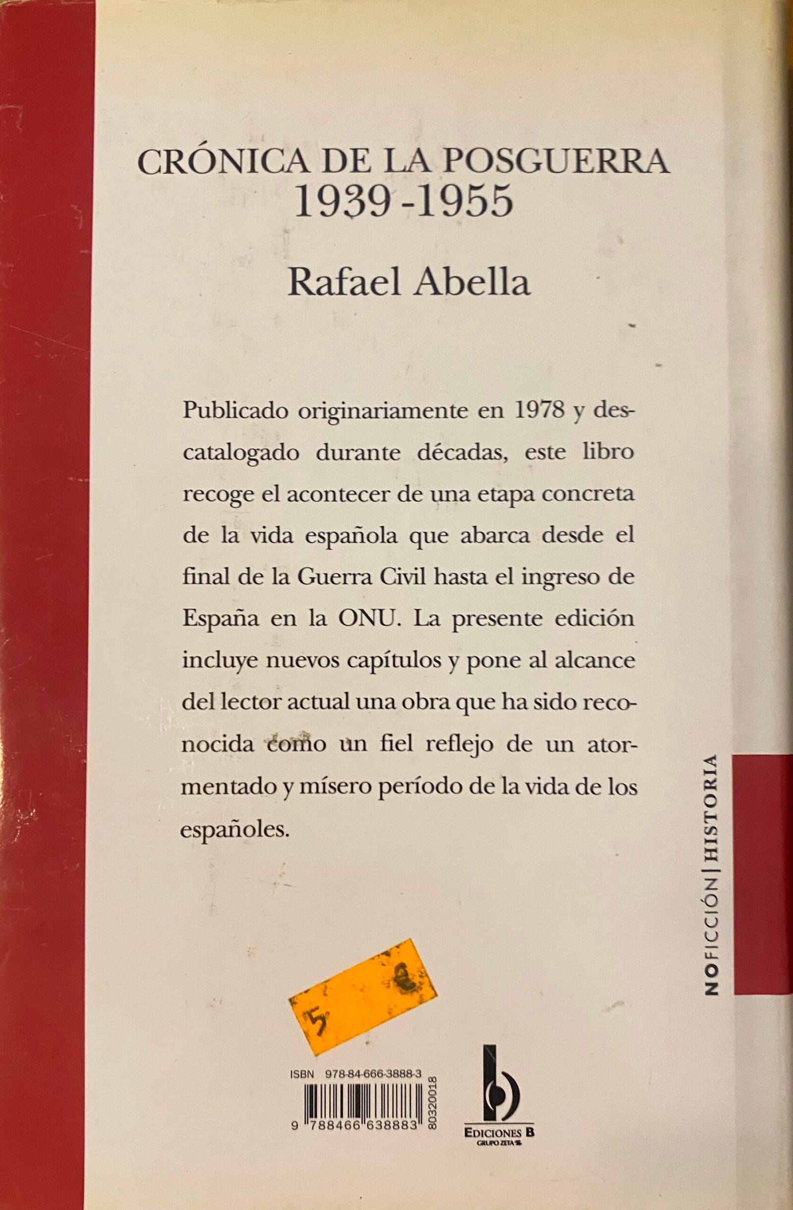 Crónica De La Posguerra 1939-1955