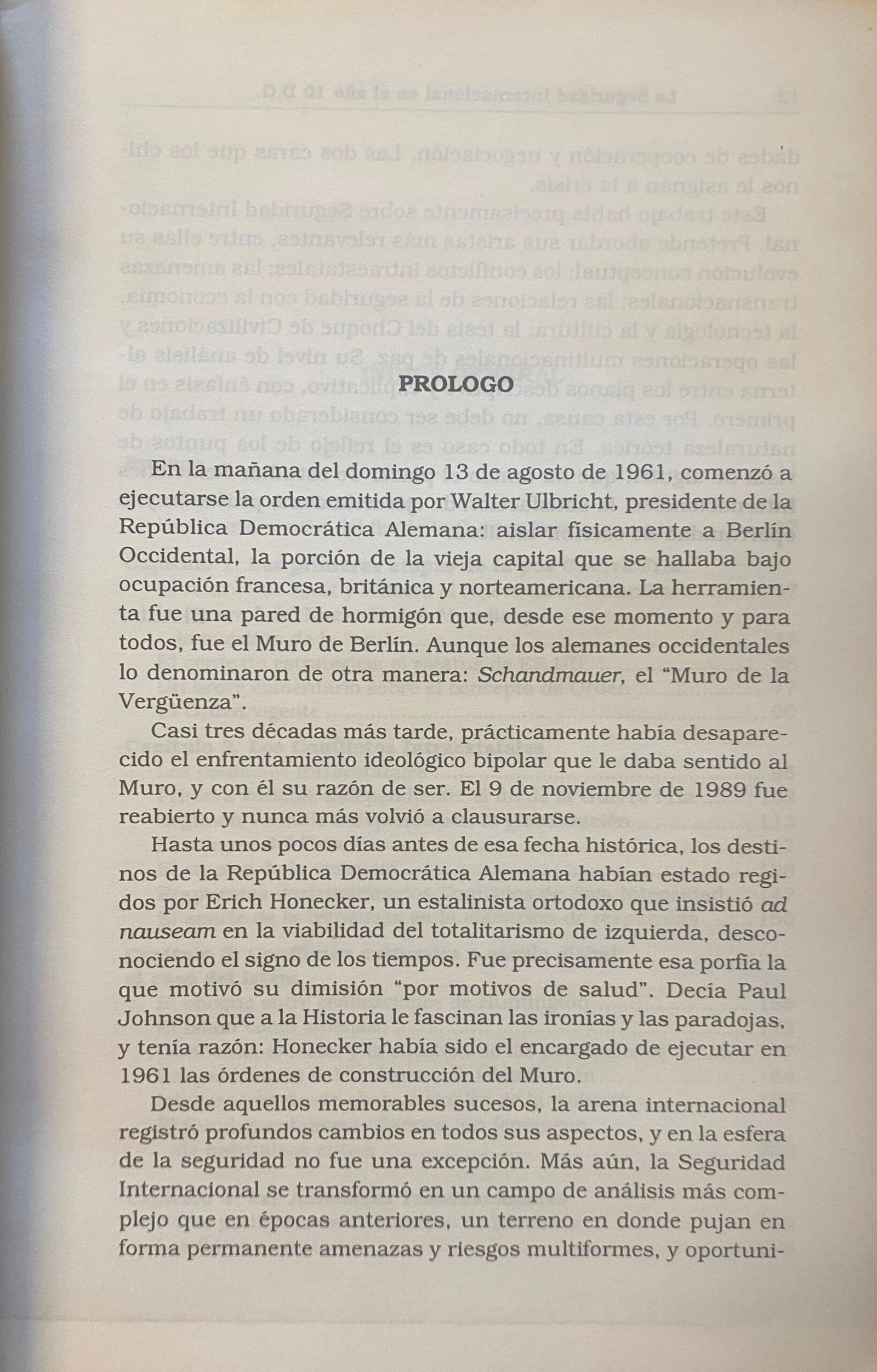 La Seguridad Internacional (Después De La Guerra Fría)