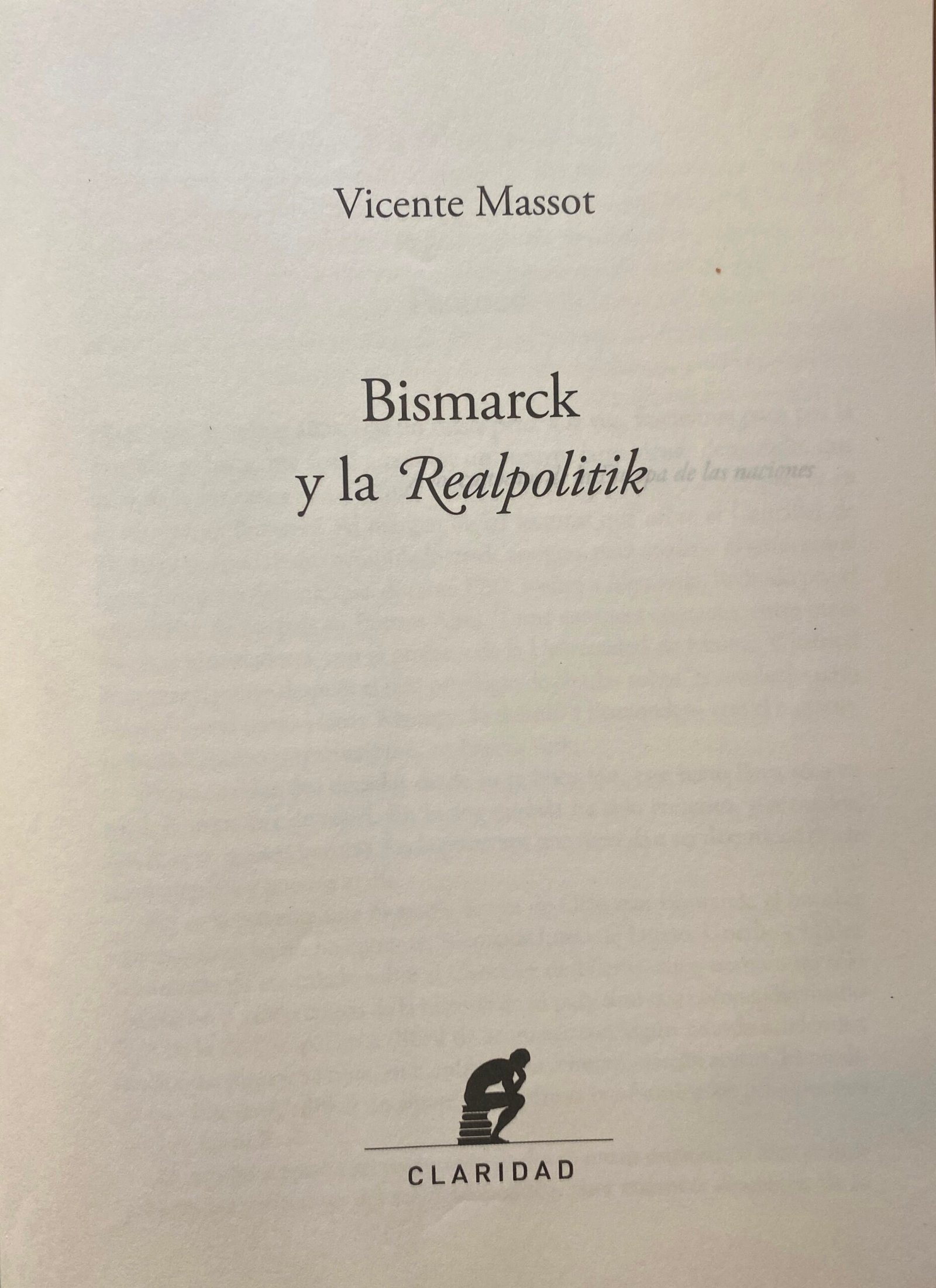 Bismarck Y La Realpolitck