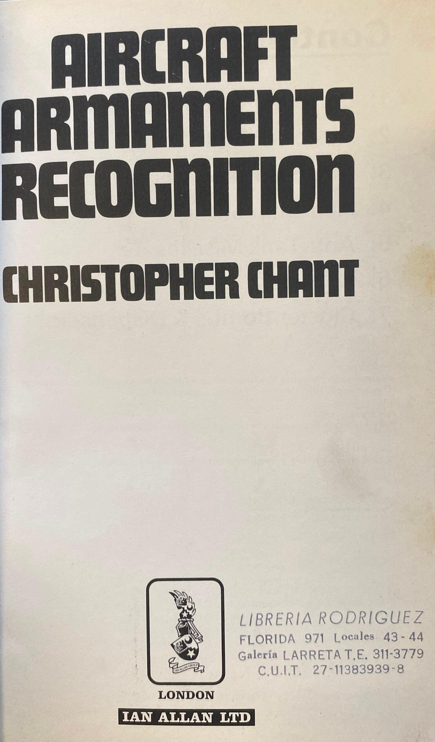 Aicraft Armaments Recognition